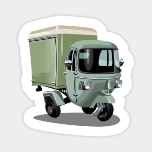 Cartoon delivery  cargo scooter Magnet