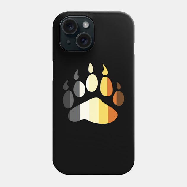 Pride Stripe Bear Paw Phone Case by Good Stafe