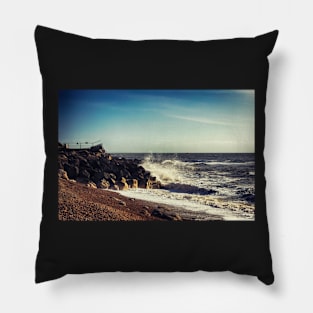 Battered Rocks Pillow