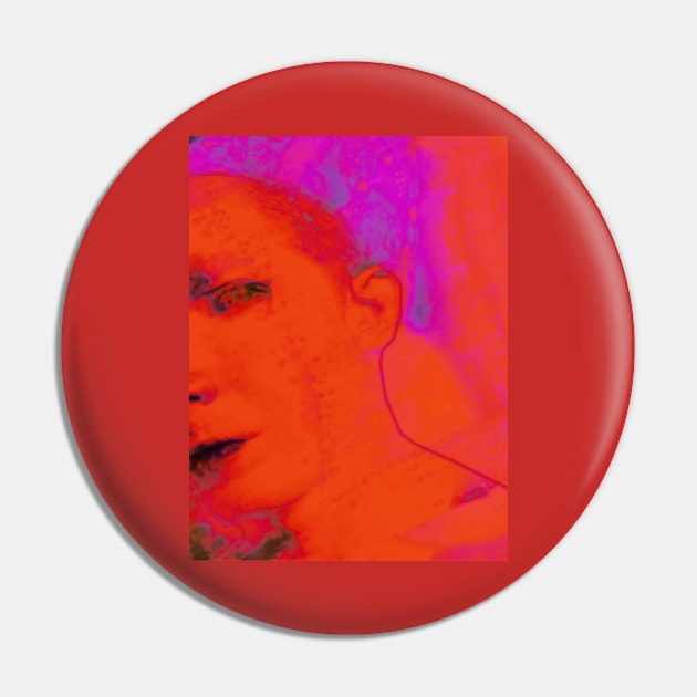 Portrait, digital collage and special processing. Face glimpse.Very beautiful guy. Very soft. Orange, red and violet. So nice. Pin by 234TeeUser234