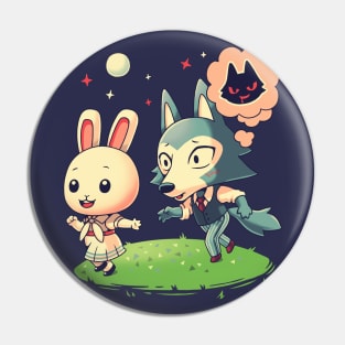 Beast Crossing // Haru x Legoshi, Furry, Anime, Kawaii Pin