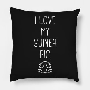 I Love My Guinea Pig Pillow