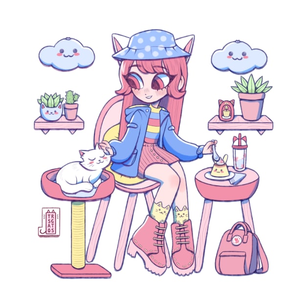 Cat café by Trsgatos