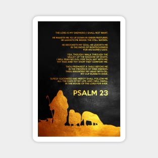 Psalm 23 Bible Verse Wall Art Magnet