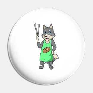 Wolf is grill master Pin