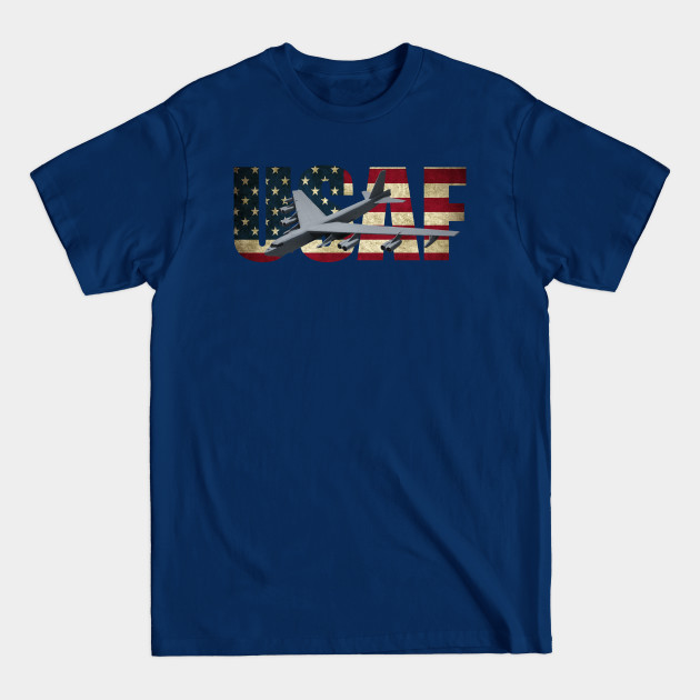 Disover US Airforce B-52 Stratofortress USAF Bomber US Flag - Us Airforce B52 Stratofortress Usaf - T-Shirt