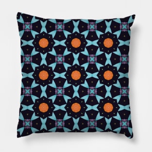 Stained-glass tile design Pillow