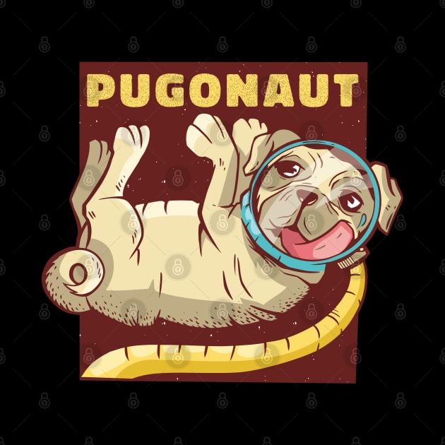 Pug Astronaut by HiFi Tees