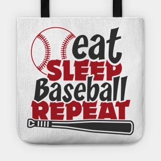 Eat Sleep Baseball repeat Tote