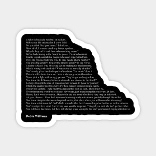 Robin Williams Quotes Magnet