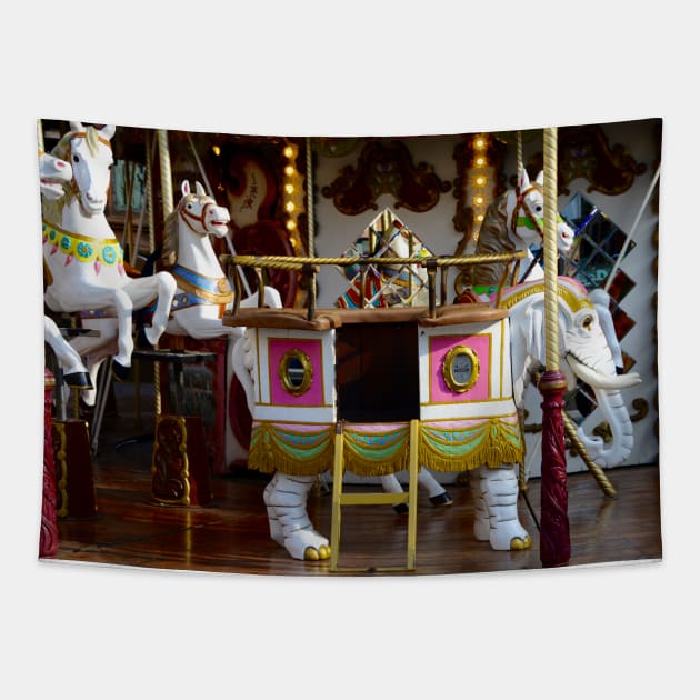 Carousel Tapestry by Wolf Art / Swiss Artwork Photography