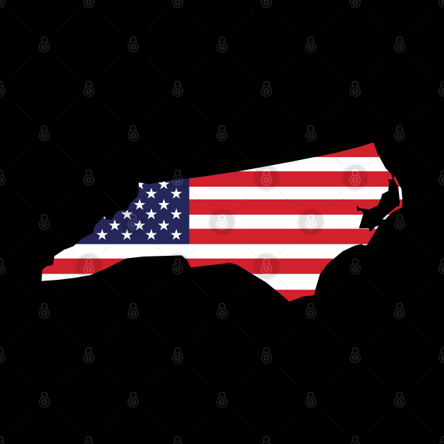 North Carolina State Shape Flag Background by anonopinion