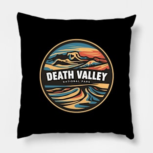 Death Valley National Park Abstract Round Badge Pillow