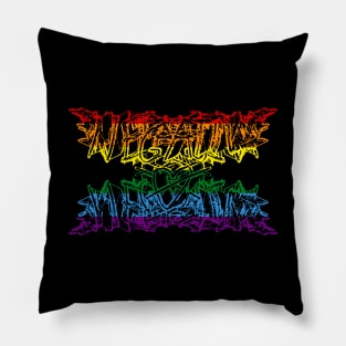 Negative Øhio Logo - Brutal Gay Pride Pillow