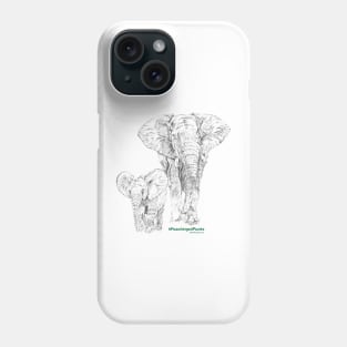 Elephant Mother and Daughter! Phone Case