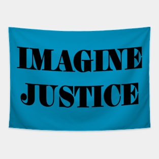 IMAGINE JUSTICE - Black - Back Tapestry