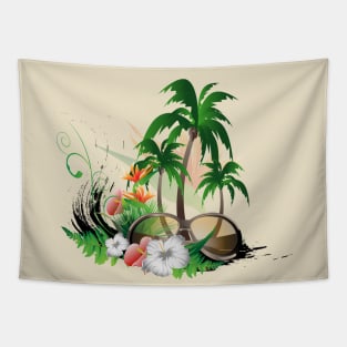 Tropical design Tapestry