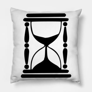 Hour Glass Time Memento Mori Pillow