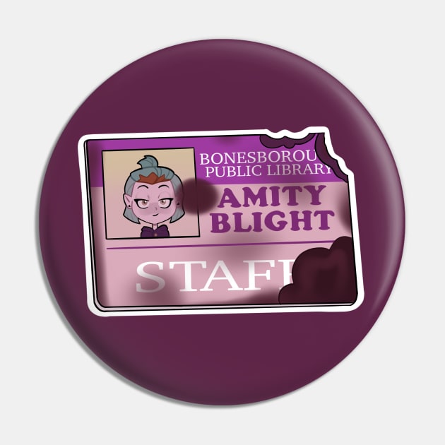 Amity Staff card Pin by dragonlord19