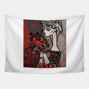 portrait cubism Tapestry