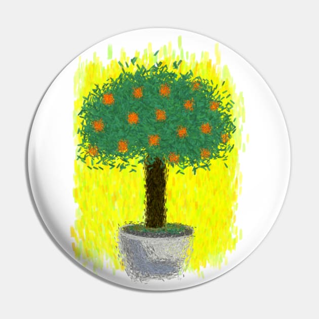 orange tree Pin by theerraticmind