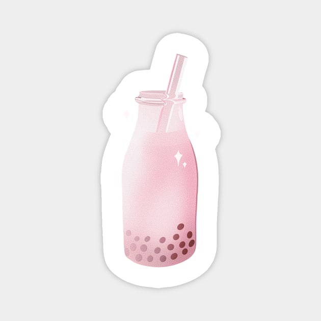 Bubble tea Magnet by hrose524