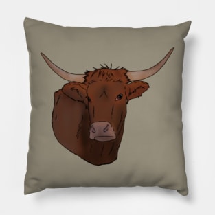 Texas Longhorn Head Pillow