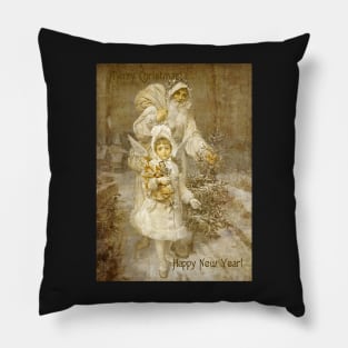 Vintage Christmas Angel Pillow