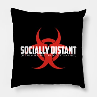 Socially Distant Tshirt Pillow