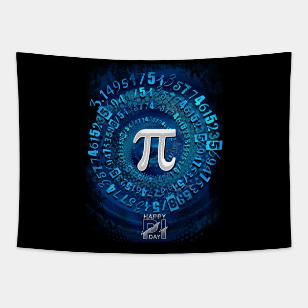 Pi T-Shirt 3,14 Pi Number Symbol Math Science Gift Tapestry by aeroloversclothing