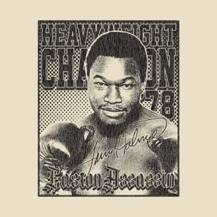 Larry Holmes Distressed Look Black T-Shirt