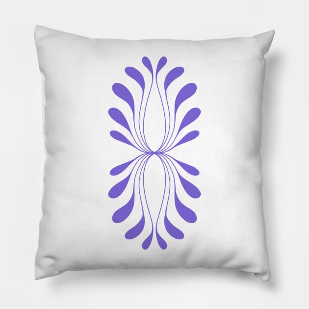 lilac line art Pillow by stupidpotato1