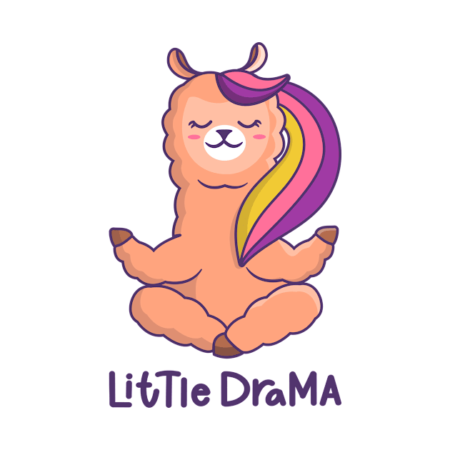 Cute Llama Little Drama by mchda