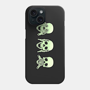 No evil skulls Phone Case