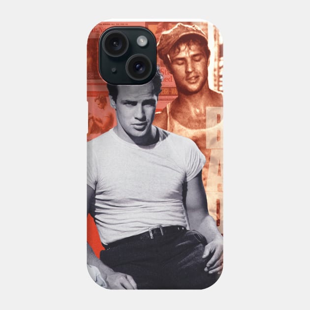 Marlon Brando Collage Portrait 1 Phone Case by Dez53