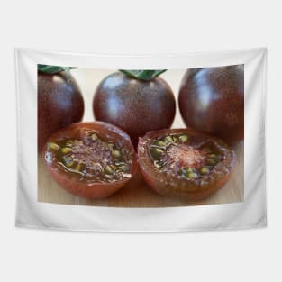 Solanum lycopersicum  'Black Cherry'  Cherry tomato Tapestry