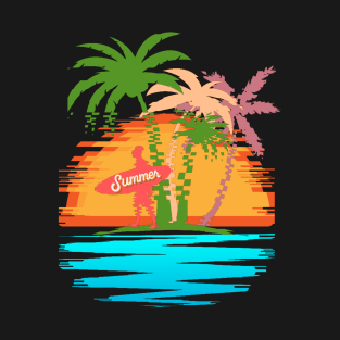 Summer time relax on the beach T-Shirt