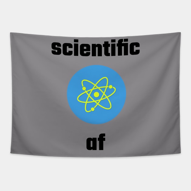 Scientific AF (atom) Tapestry by CHADDINGTONS