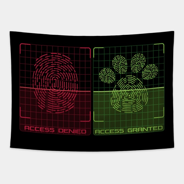 Pet paw access granted Tapestry by InkWaves