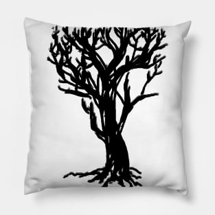 black tree Pillow