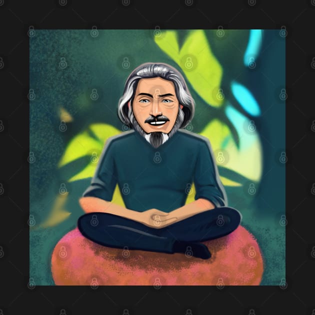 Alan Watts by PsilocyBram