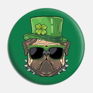 St. Patrick's Day Pug Pin