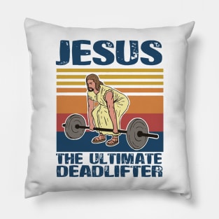 Jesus The Ultimate Deadlifter Pillow