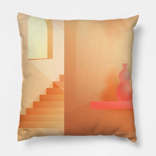 Boho travel art. Egypt, Morocco Pillow