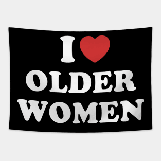 I love older women - I heart older women Tapestry