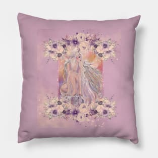 Angel of hope by Renee Lavoie Pillow