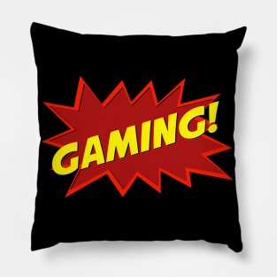 (Pocket) Gaming! old comic / super hero TV show design Pillow