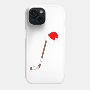 Christmas Hockey Santa Hat. Phone Case