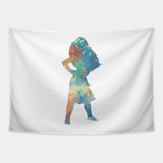 Character Inspired Silhouette Tapestry by kimhutton