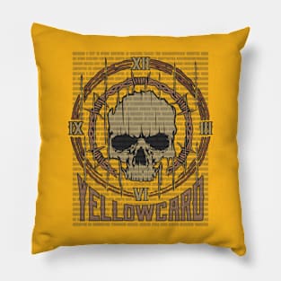 Yellowcard Vintage Skull Pillow